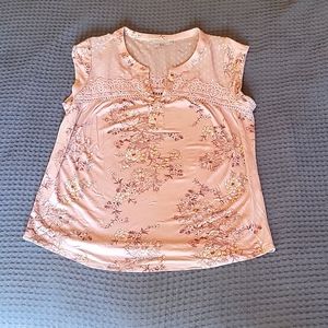 COPY - Pink/Purple Patterned Top (M)